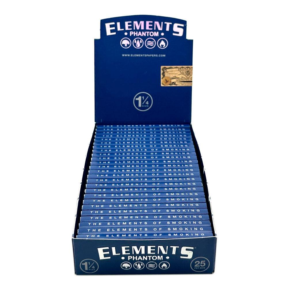 Elements Phantom King Size Slim Rolling Papers Box 50