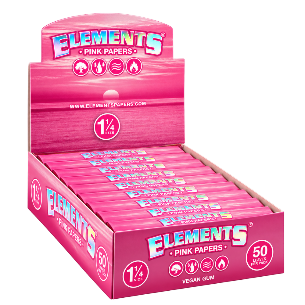 ELEMENTS Pink Papers 1 1/4 Pack 50