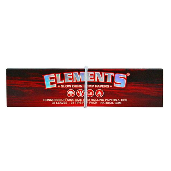 ELEMENTS Hemp Papers Connoisseur King Size+Tips