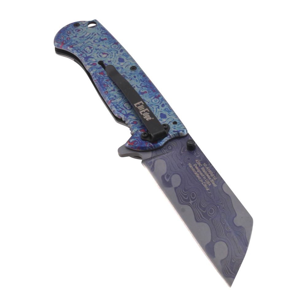Elit Edge N29 Folding Metal Pocket Knife-Blue
