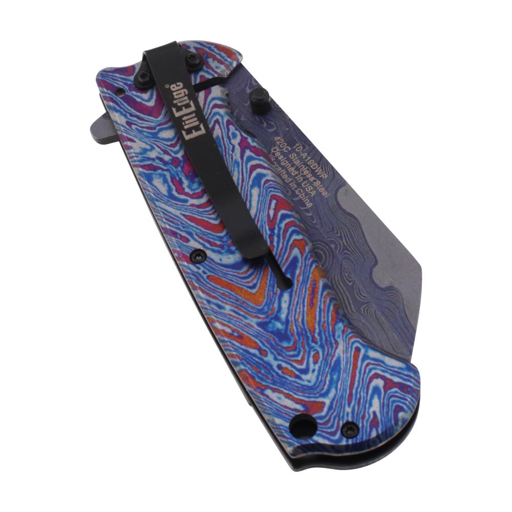 Elit Edge N29 Folding Metal Pocket Knife-White