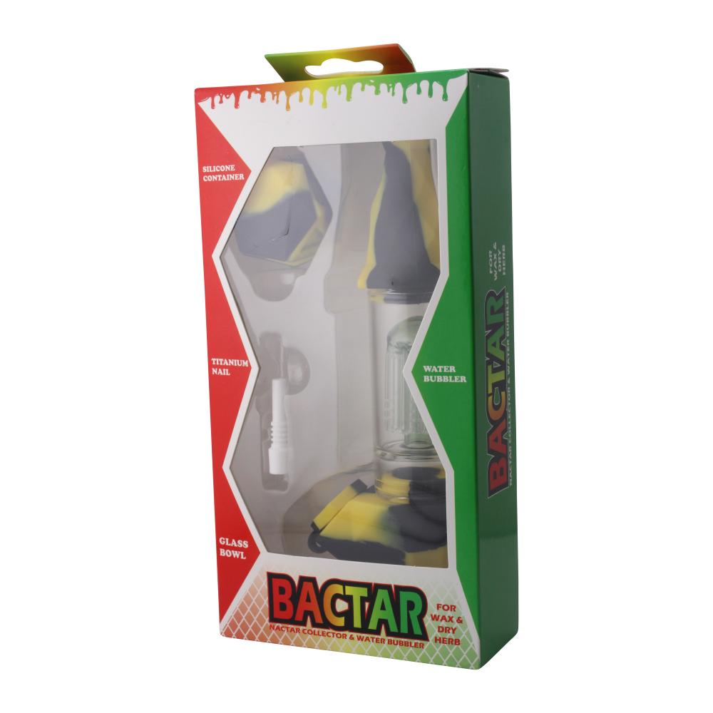 Elite Print With Perc Silicone Nectar Collector Set-Black and Yellow