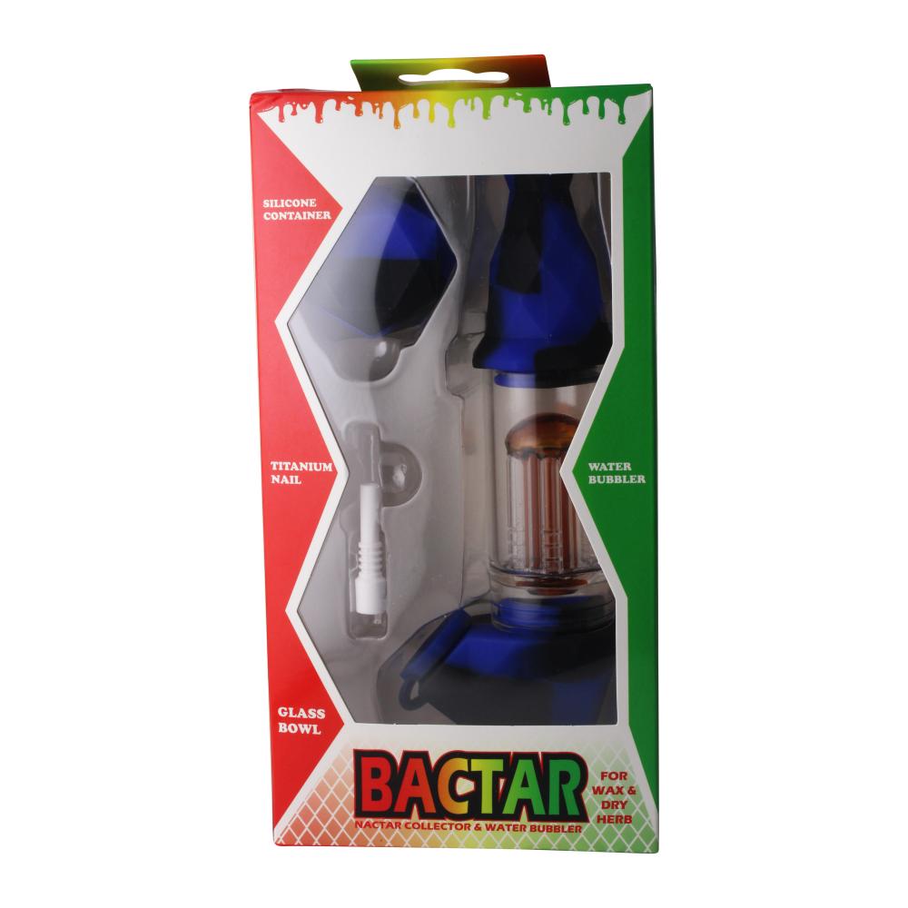 Elite Print With Perc Silicone Nectar Collector Set-Dark Blue