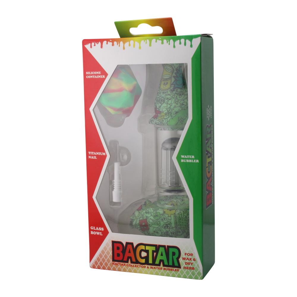 Elite Print With Perc Silicone Nectar Collector Set-Green
