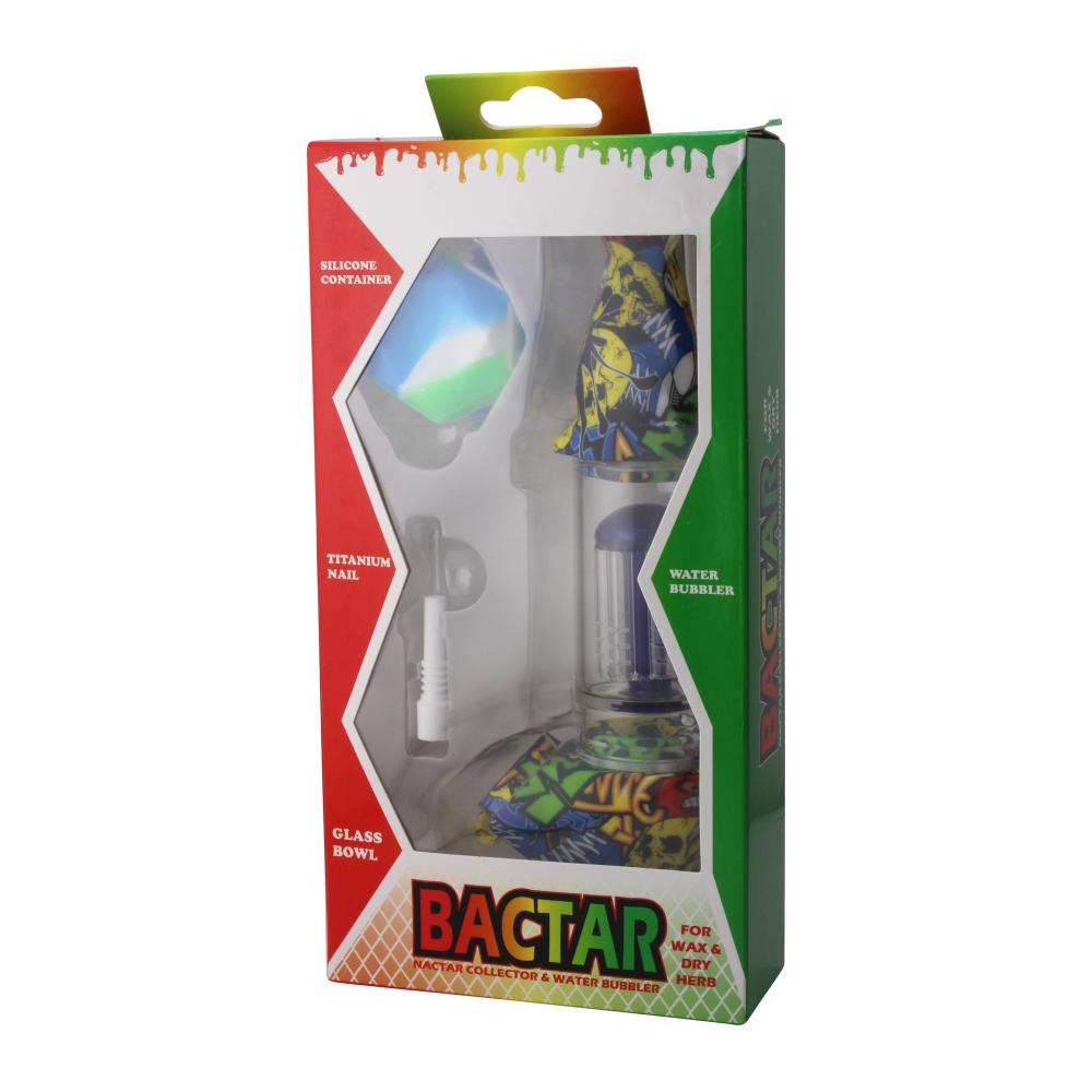 Elite Print With Perc Silicone Nectar Collector Set-Mix Blue