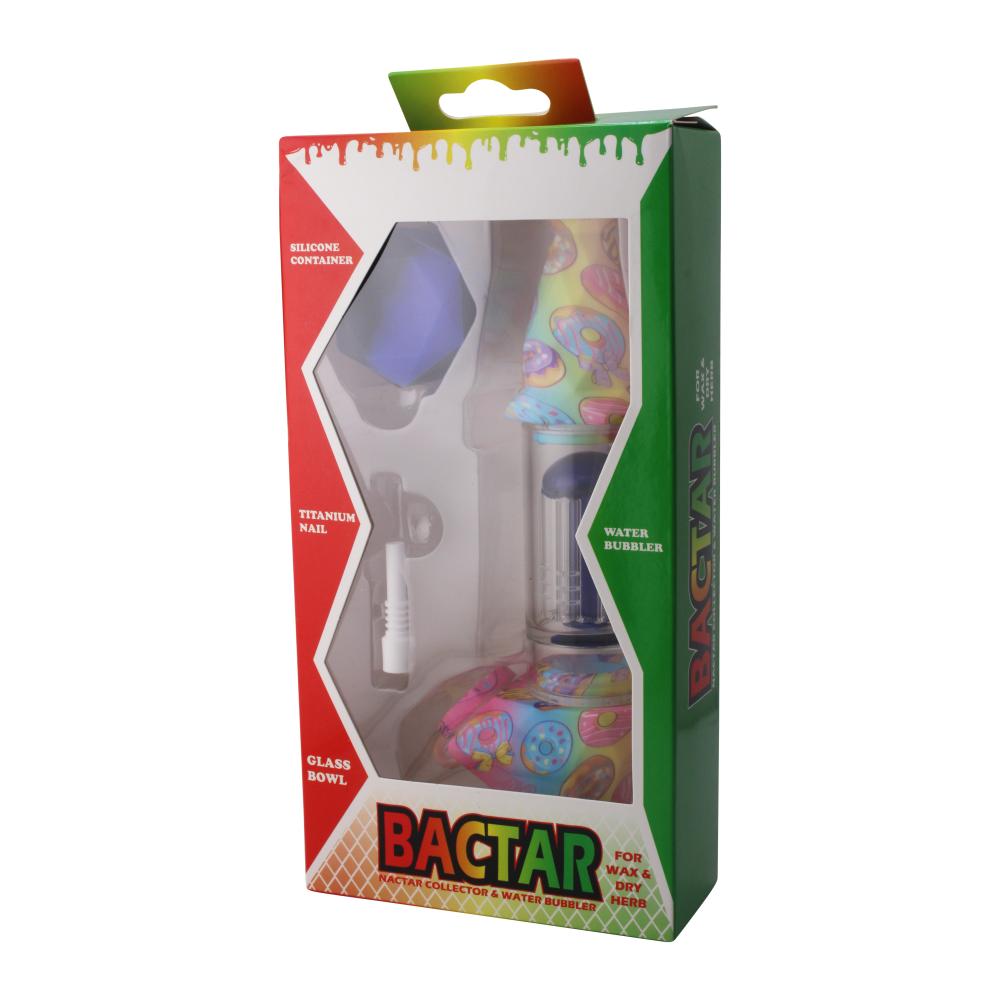 Elite Print With Perc Silicone Nectar Collector Set-Mix Pink