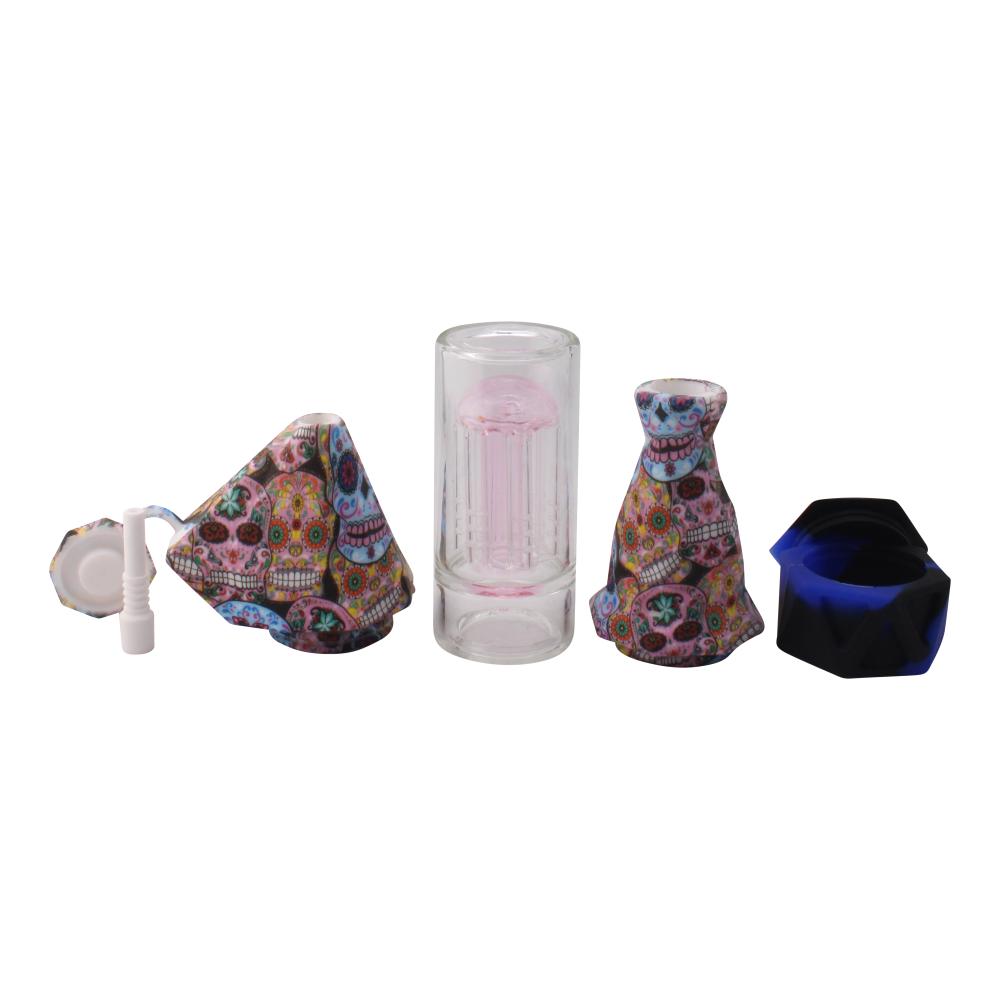 Elite Print With Perc Silicone Nectar Collector Set-Mix