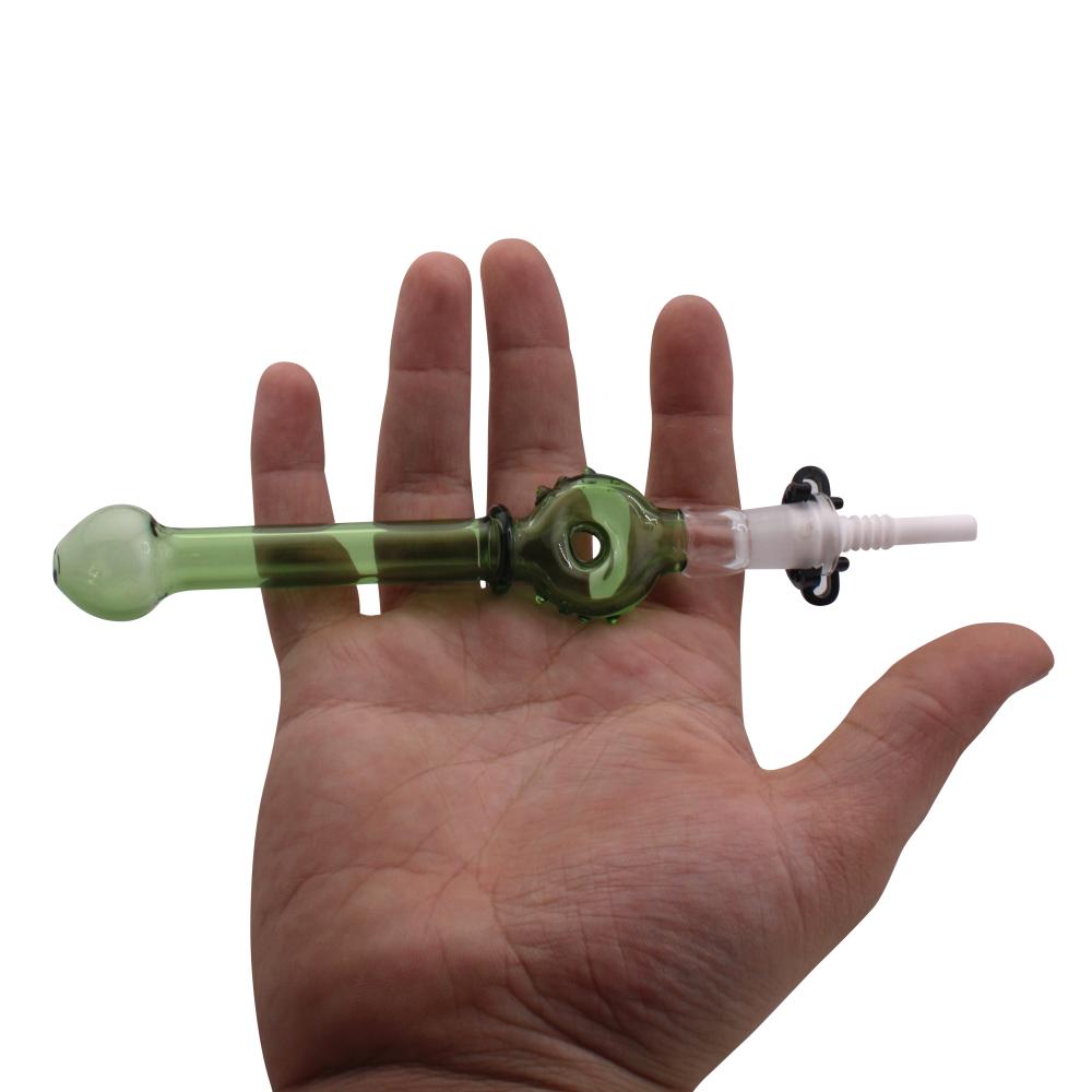 Forest Mist Small Glass Nectar Collector-Green