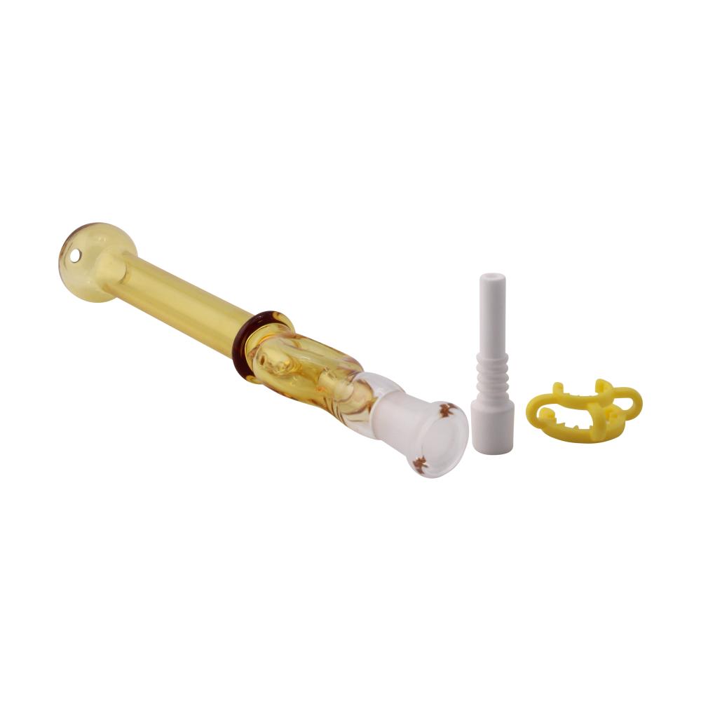 Forest Mist Small Glass Nectar Collector-Yellow