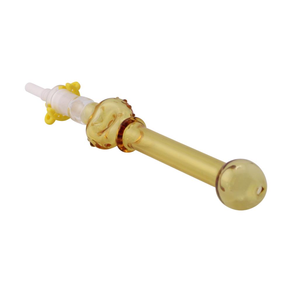 Forest Mist Small Glass Nectar Collector-Yellow