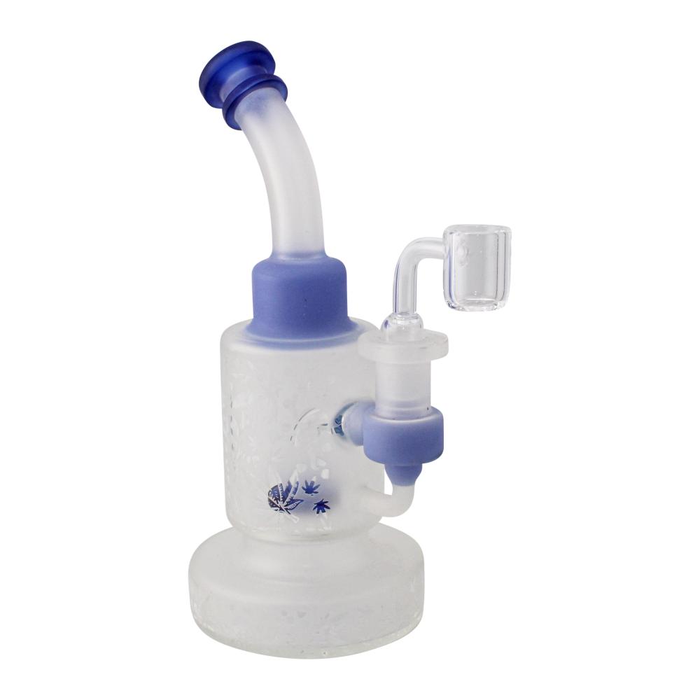 Frost Nova Glass Water Pipe-Blue