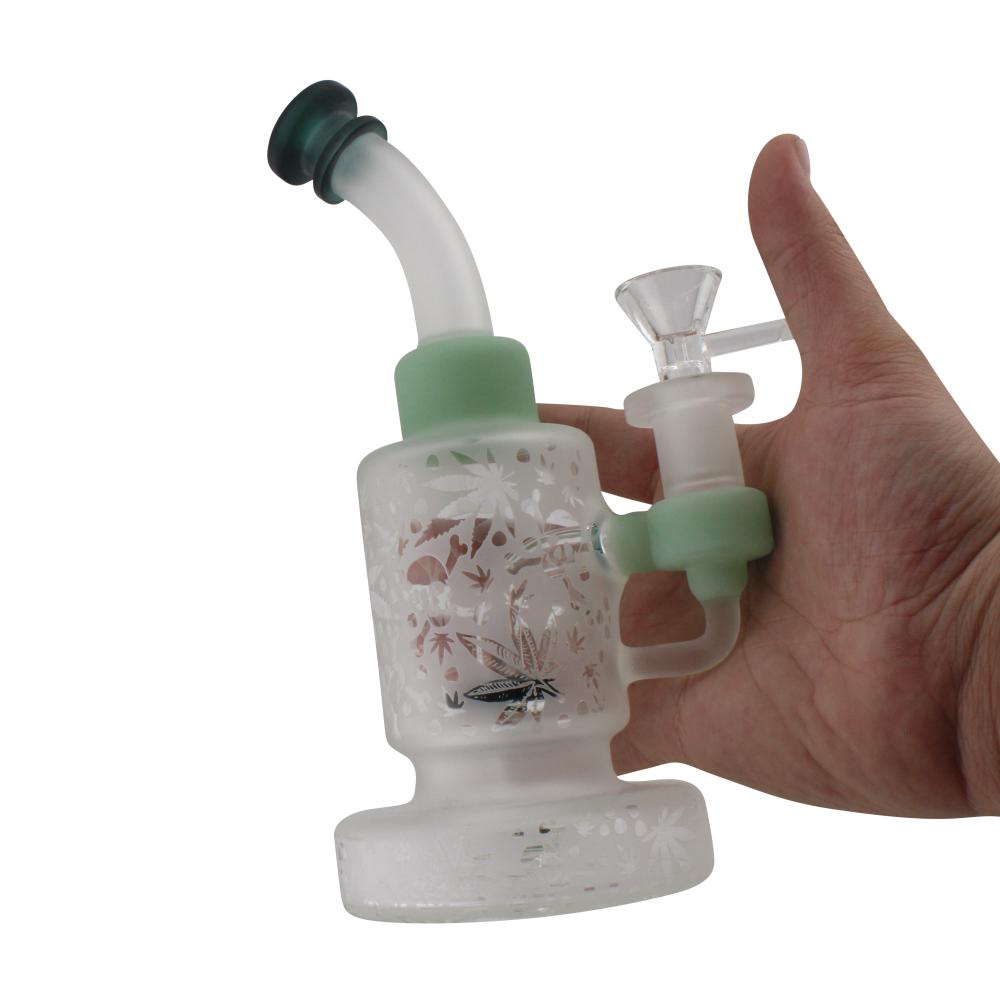 Frost Nova Glass Water Pipe-Green