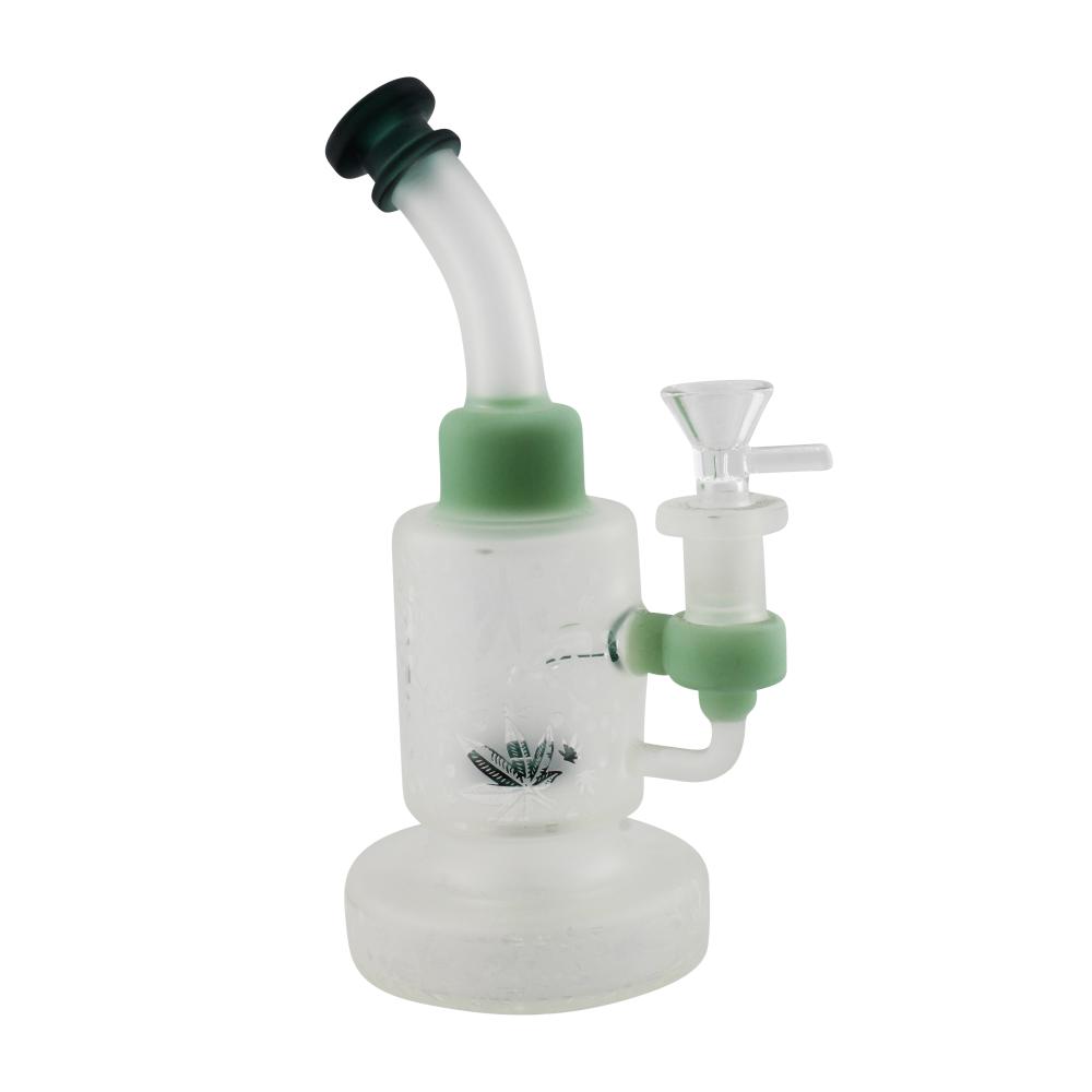 Frost Nova Glass Water Pipe-Green