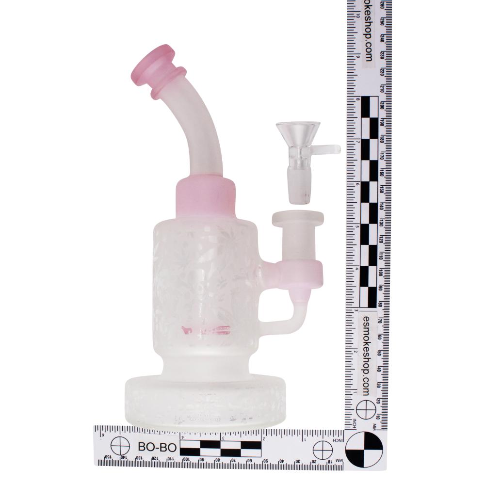Frost Nova Glass Water Pipe-Pink