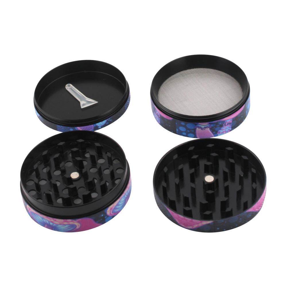 Galaxy Shroom Metal Grinder-4 Piece-Pink Mix