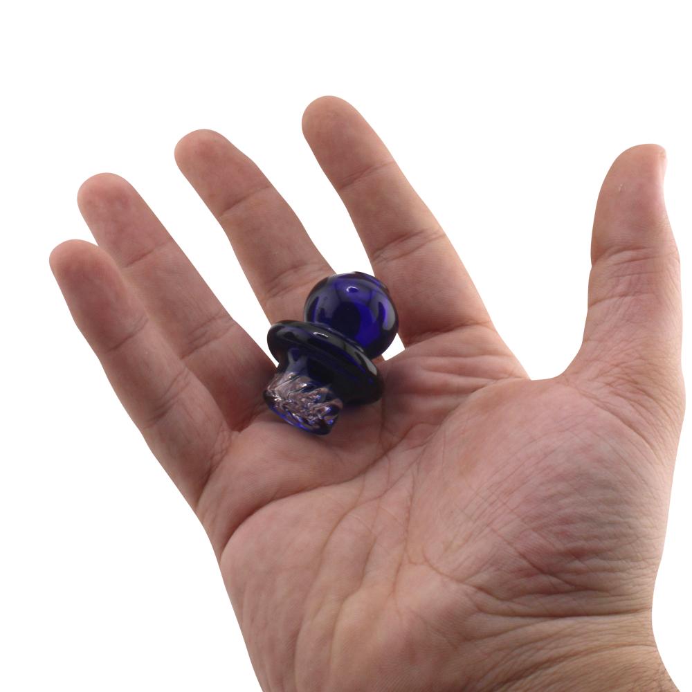 Galena Glass Carb Cap-Blue