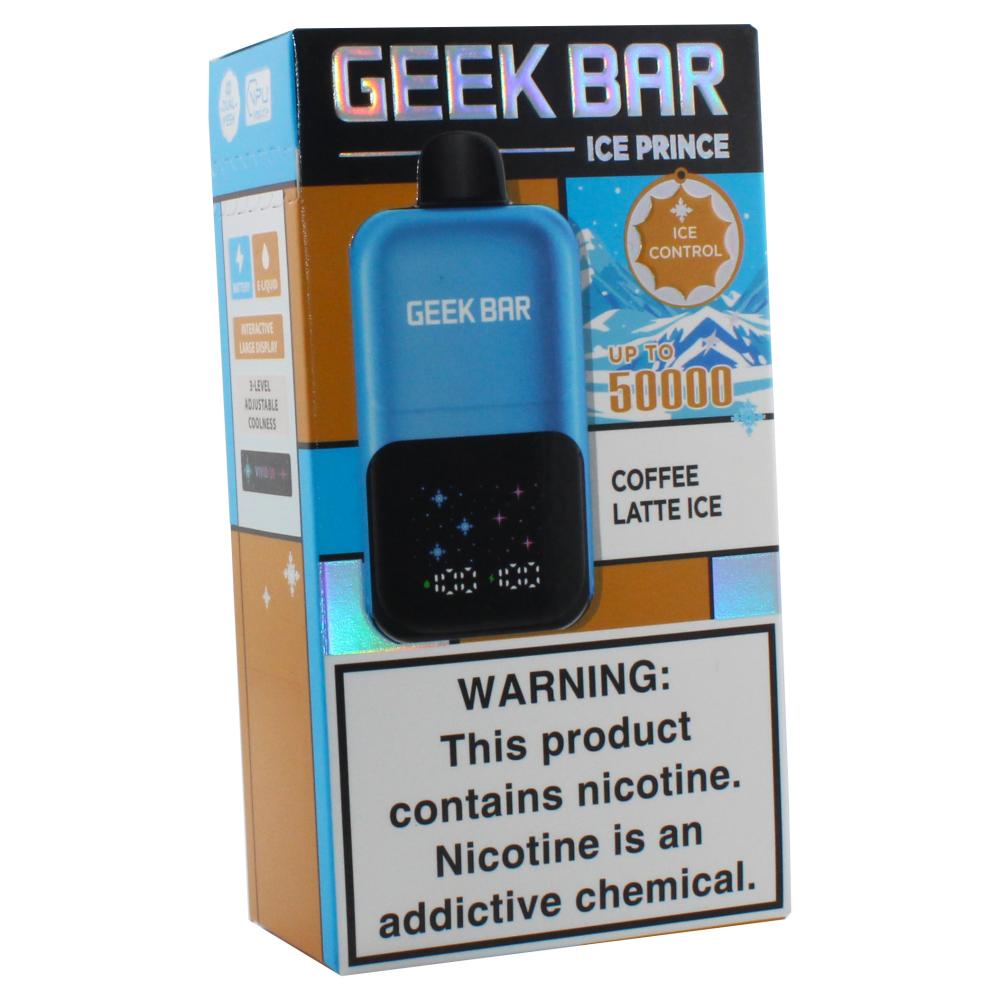 Coffee Latte Ice Geek Bar Ice Prince 50k Puffs Vape