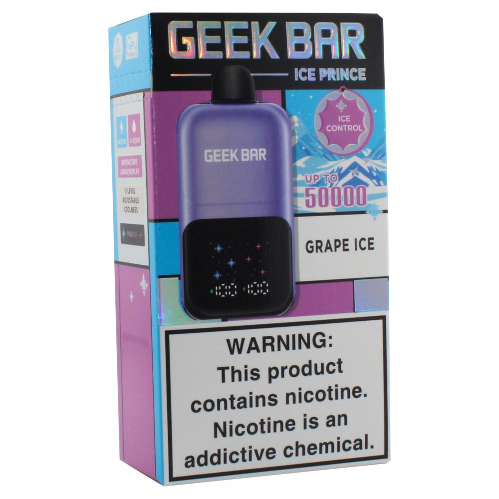 Grape Ice Geek Bar Ice Prince 50k Puffs Vape