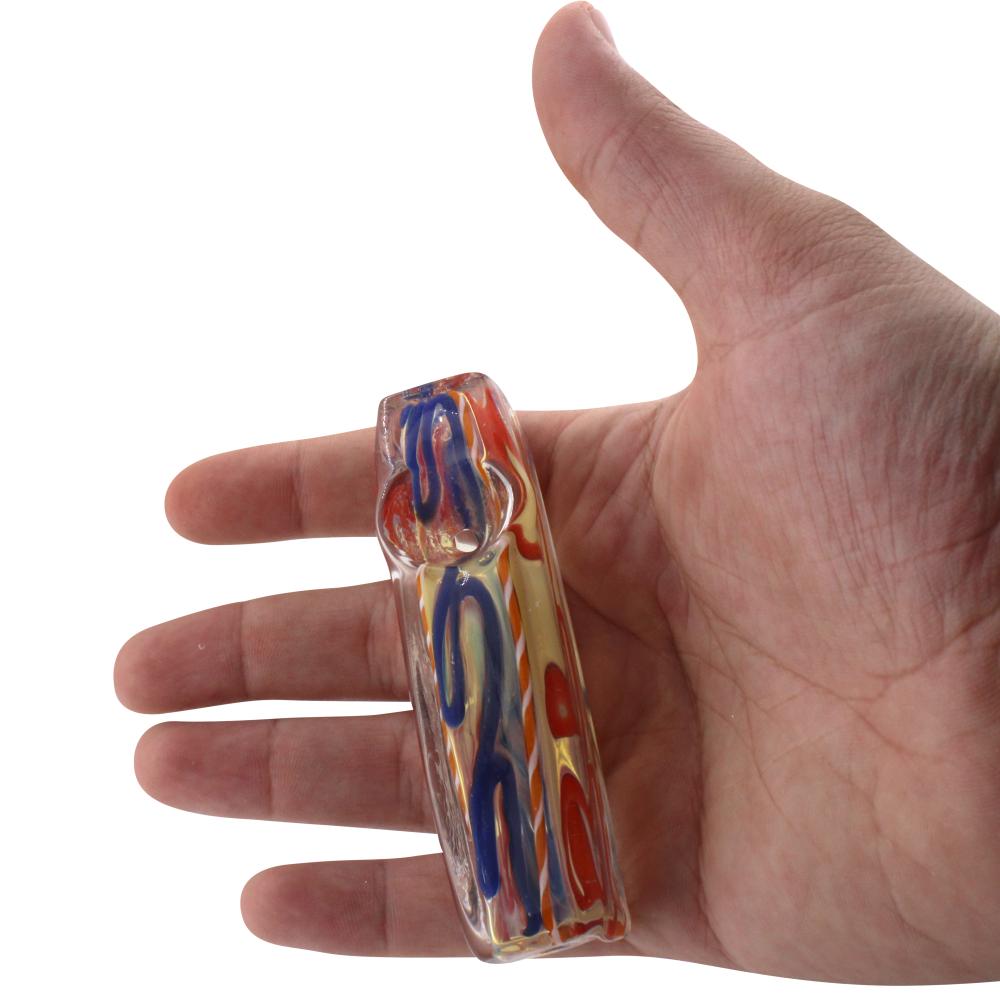 Glasszilla Glass Hand Pipe-Dark Blue Mix