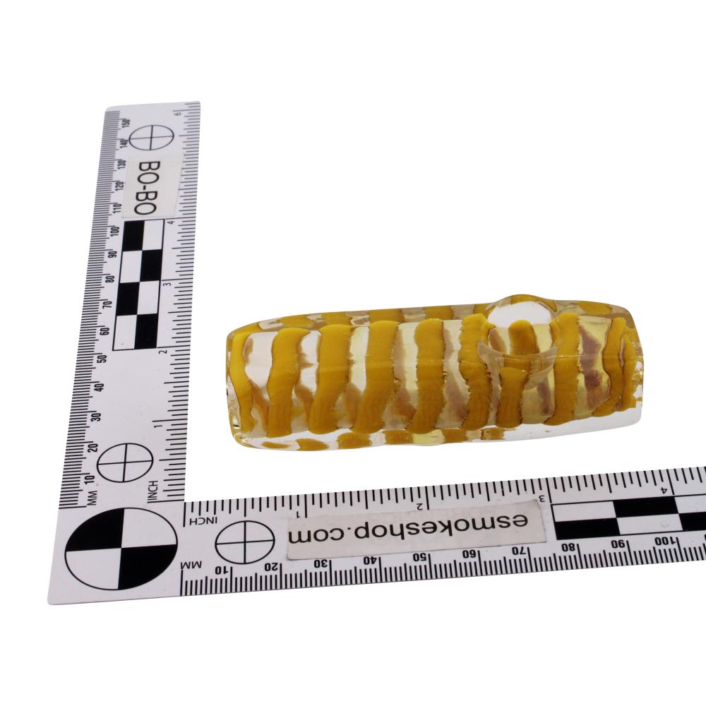 Glasszilla Glass Hand Pipe-Yellow