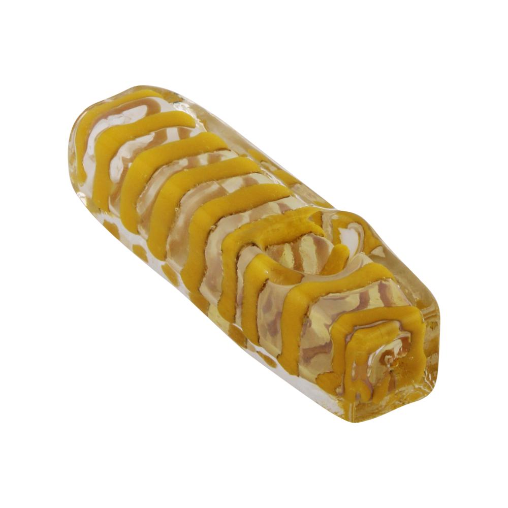 Glasszilla Glass Hand Pipe-Yellow