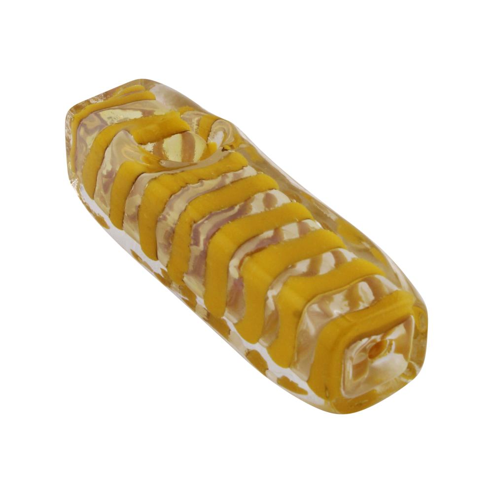 Glasszilla Glass Hand Pipe-Yellow