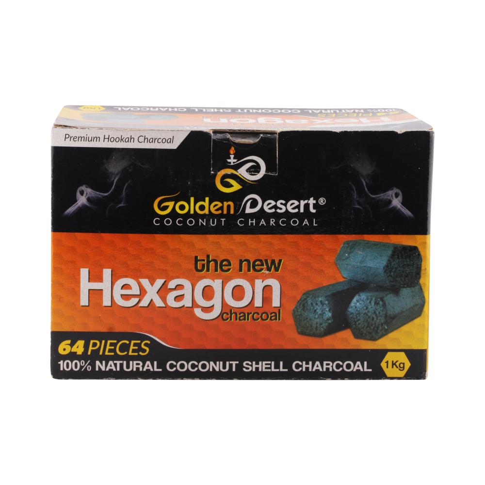 Golden Desert Hexagon Charcoal 64pcs 1kg