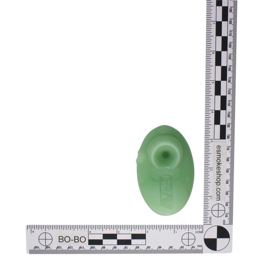 Grav Glass Hand Pipe-Green