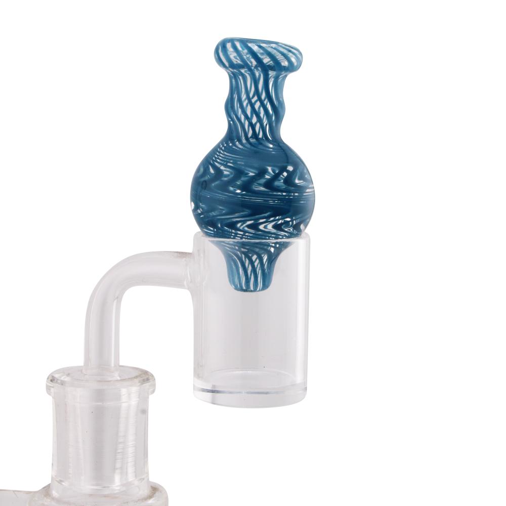 Grip Design Glass Carb Cap-Blue