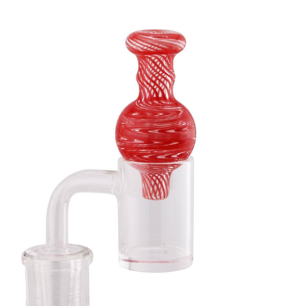 Grip Design Glass Carb Cap-Red