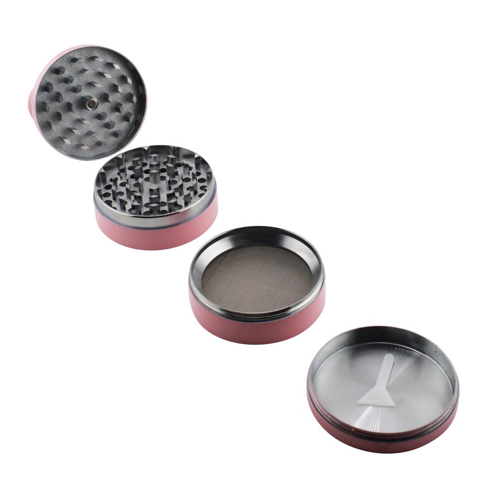 Hart Shape Metal Grinder-4 Piece-Pink