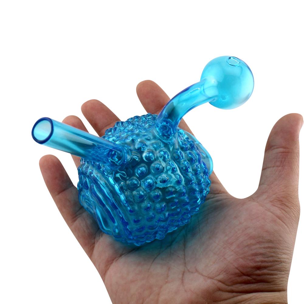 Hedgehog Design Oil Burner Bubbler-Blue