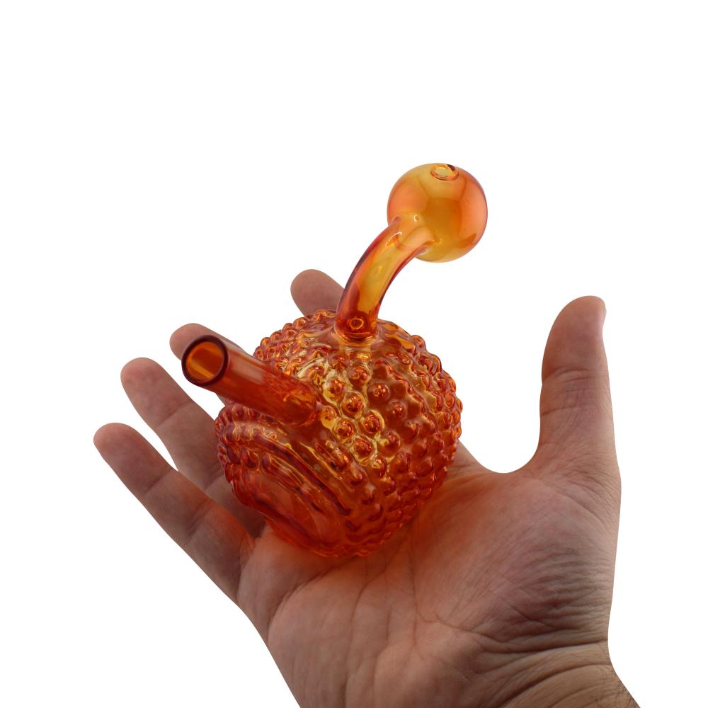 Hedgehog Design Oil Burner Bubbler-Orange
