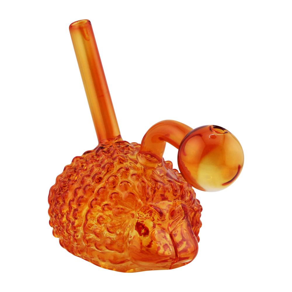 Hedgehog Design Oil Burner Bubbler-Orange