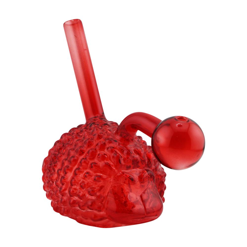 Hedgehog Design Oil Burner Bubbler-Red