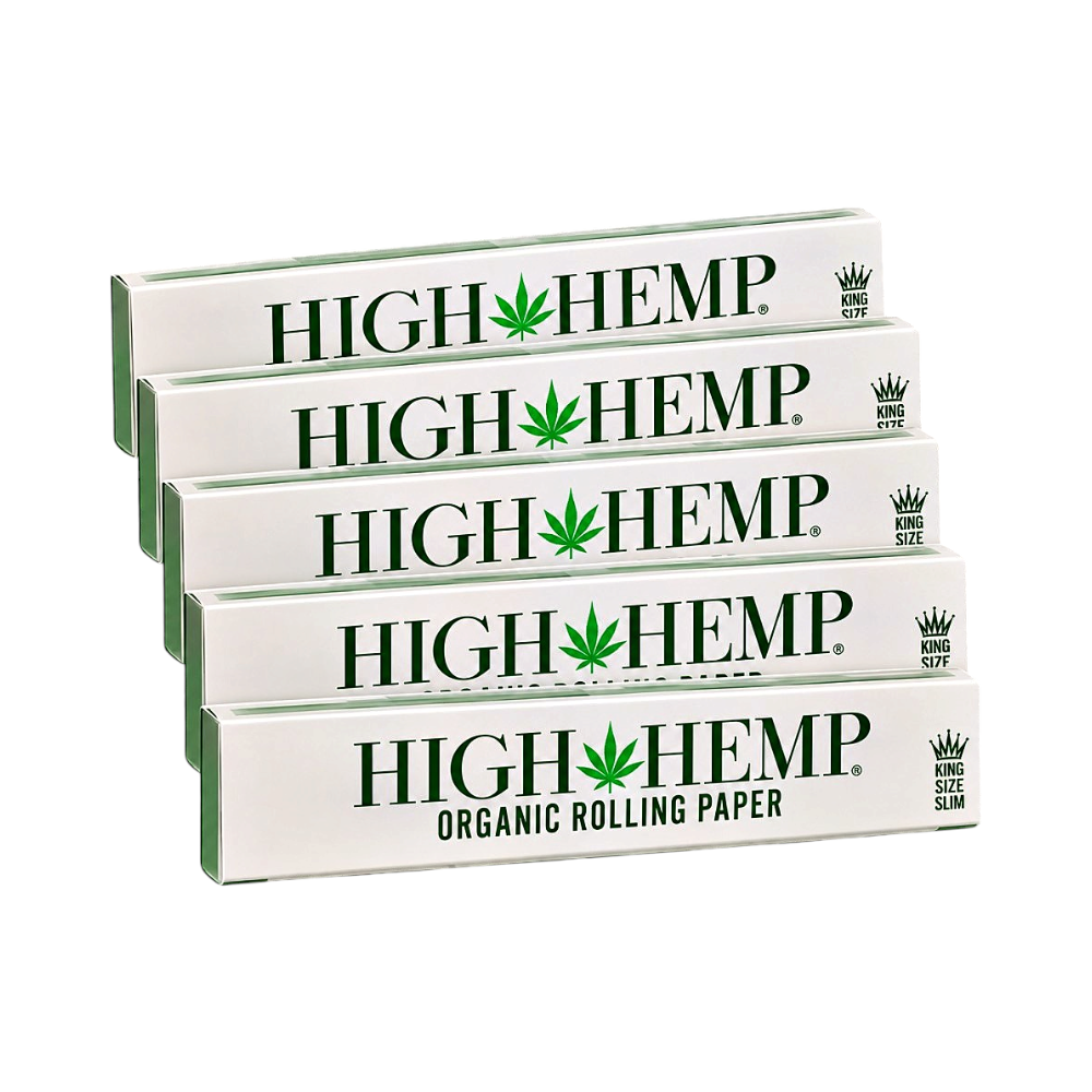 High Hemp Organic Rolling Paper King Size Pack 5