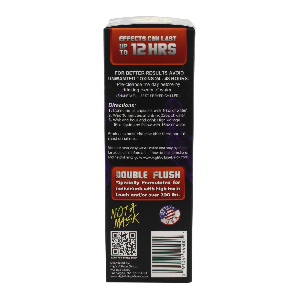 High Voltage Detox Double Flush 16oz-Acai Grape