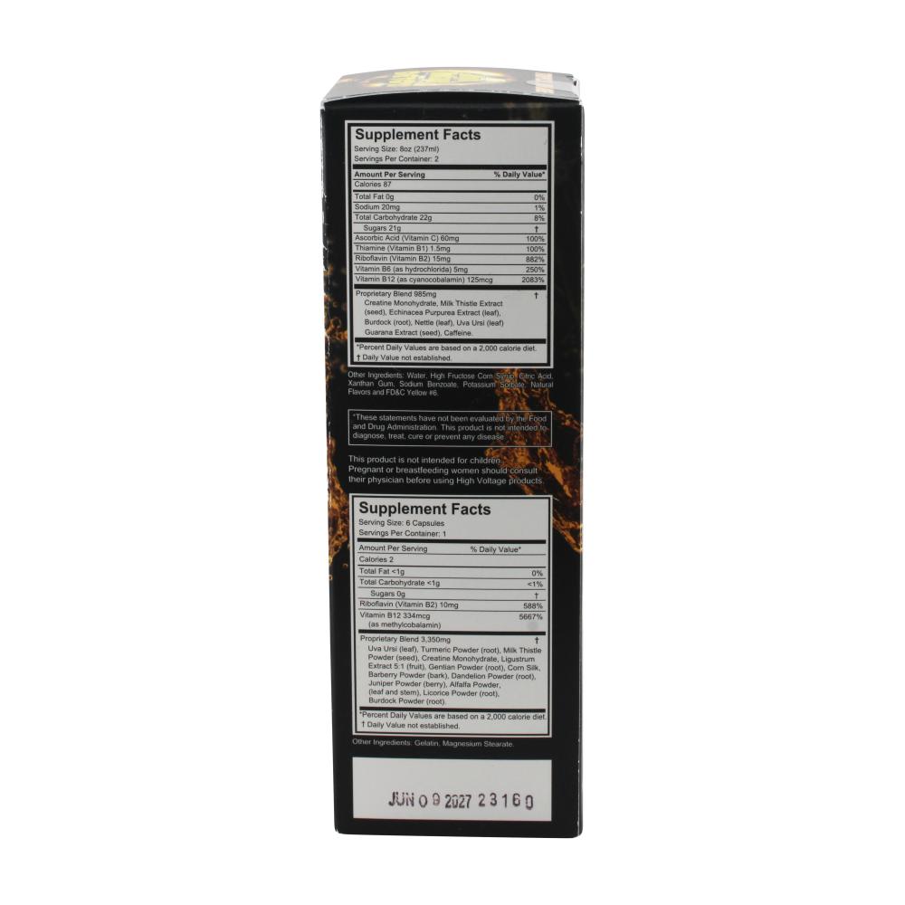 High Voltage Detox Double Flush 16oz-Tropical Orange