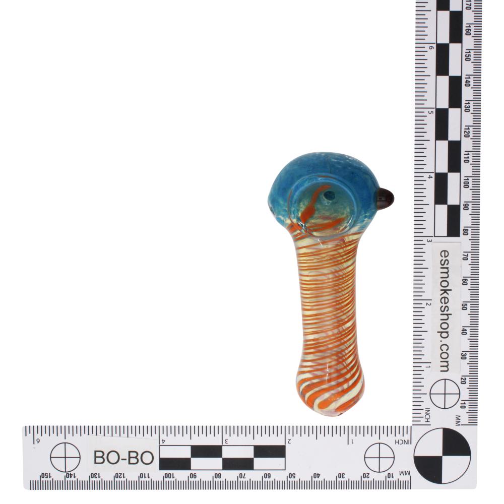 Hot Current Glass Hand Pipe-Blue