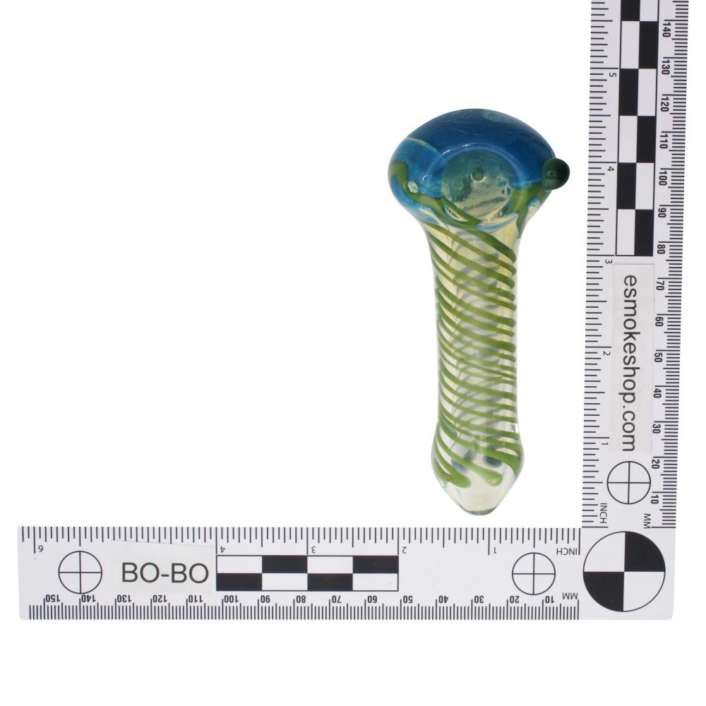 Hot Current Glass Hand Pipe-Green