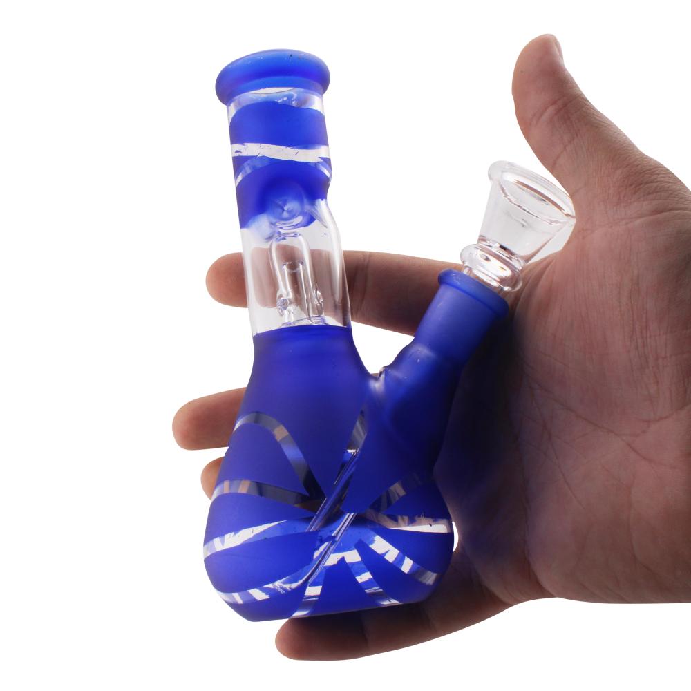 Hypnotic Vision Mini Water Pipe-Dark Blue