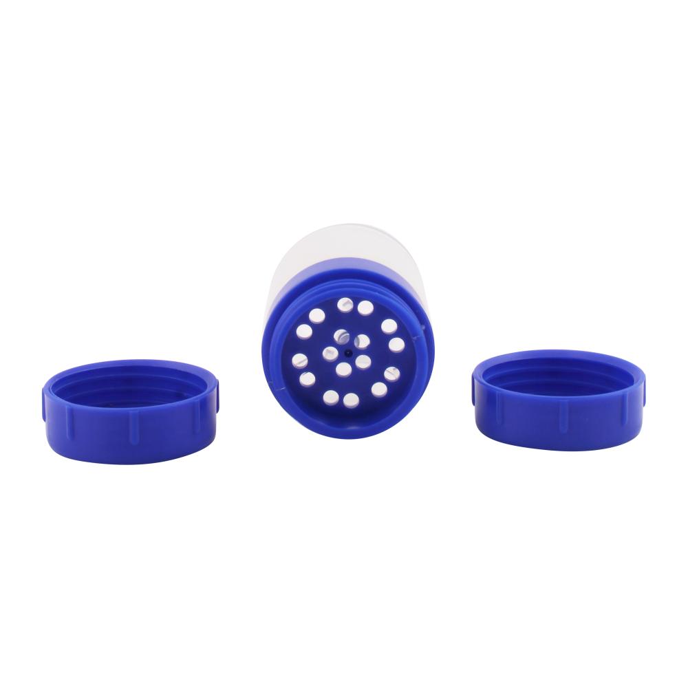 Icon Smoke Plastic Smell Proof Jar With Grinder-Blue