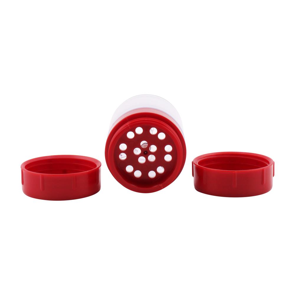 Icon Smoke Plastic Smell Proof Jar With Grinder-Red