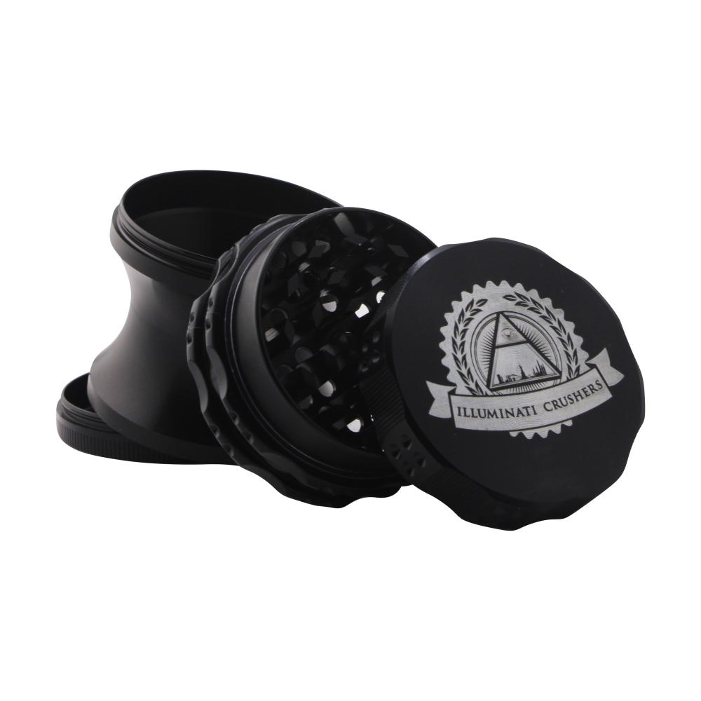Illumimati Crushers Grinder-4 Piece-Black