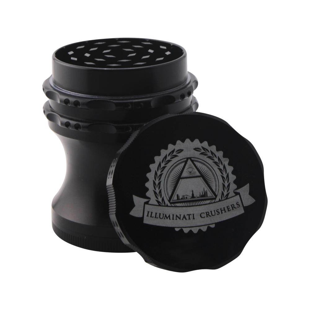 Illumimati Crushers Grinder-4 Piece-Black