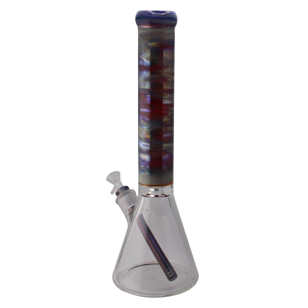 Illuminati Glass Iridescent Beaker Water Pipe-Purple