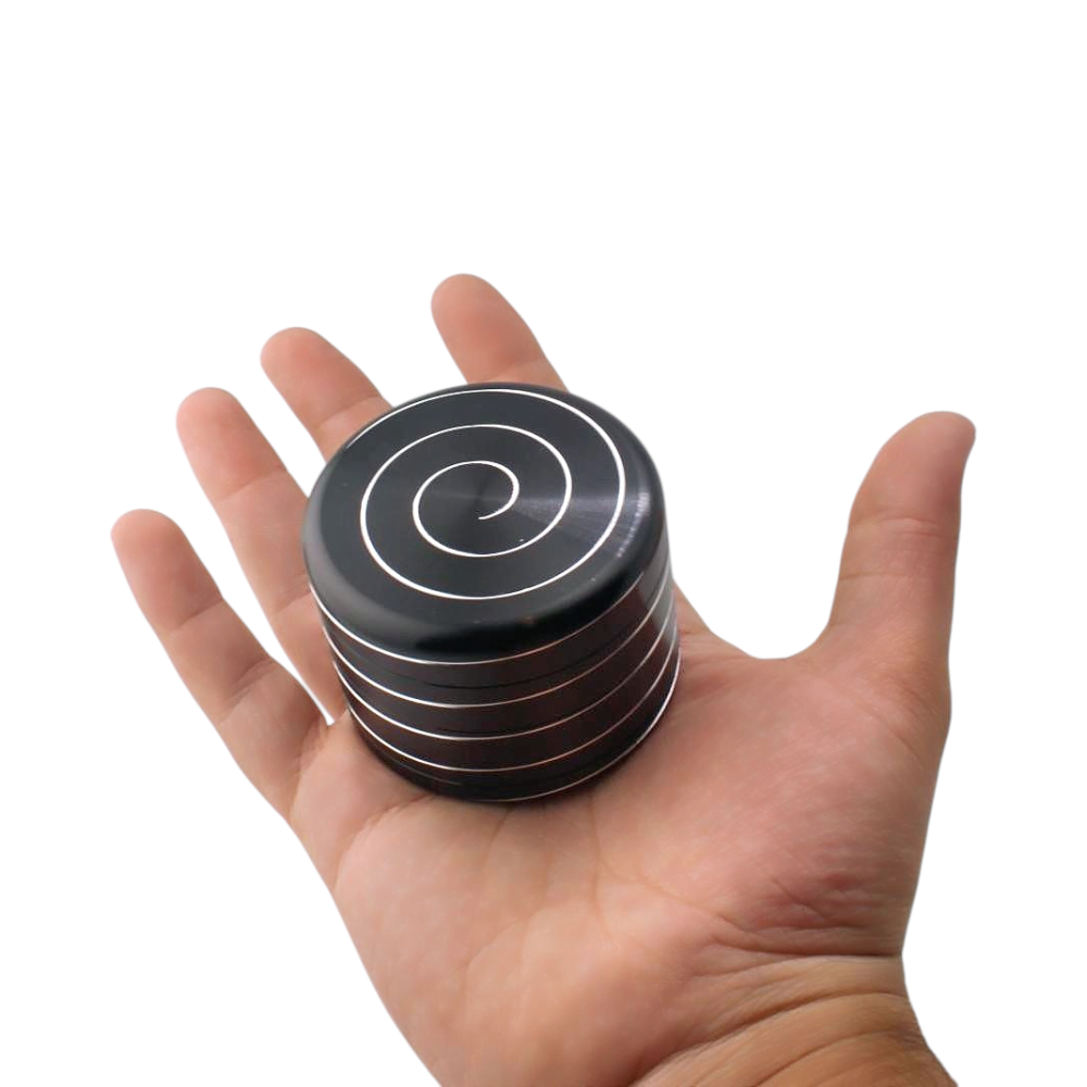 Illusion Style Metal Grinder-4 Piece-Black