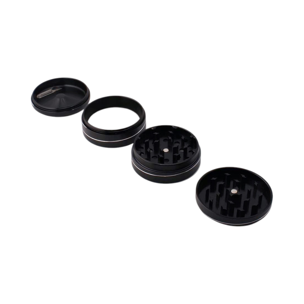Illusion Style Metal Grinder-4 Piece-Black