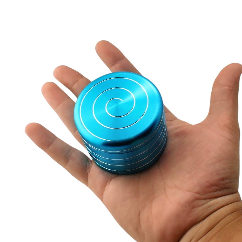 Illusion Style Metal Grinder-4 Piece-Blue