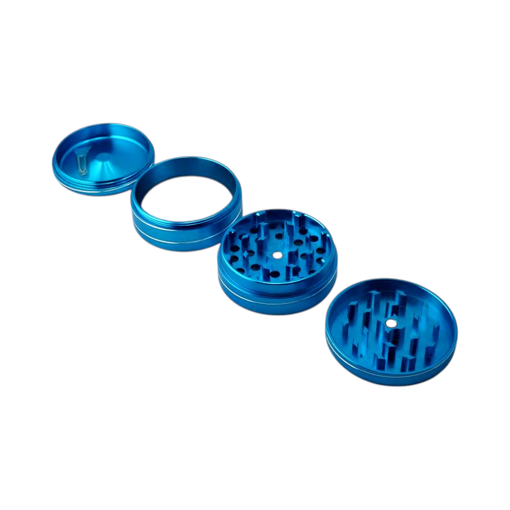 Illusion Style Metal Grinder-4 Piece-Blue